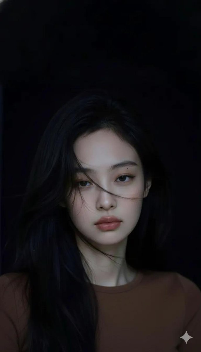 Moody Cinematic Portrait in Brown Top