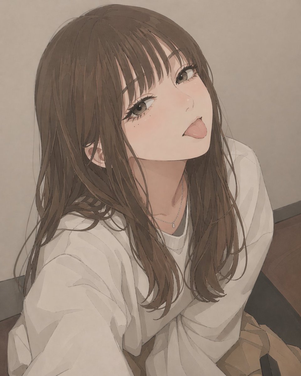 女性动漫插画温暖室内