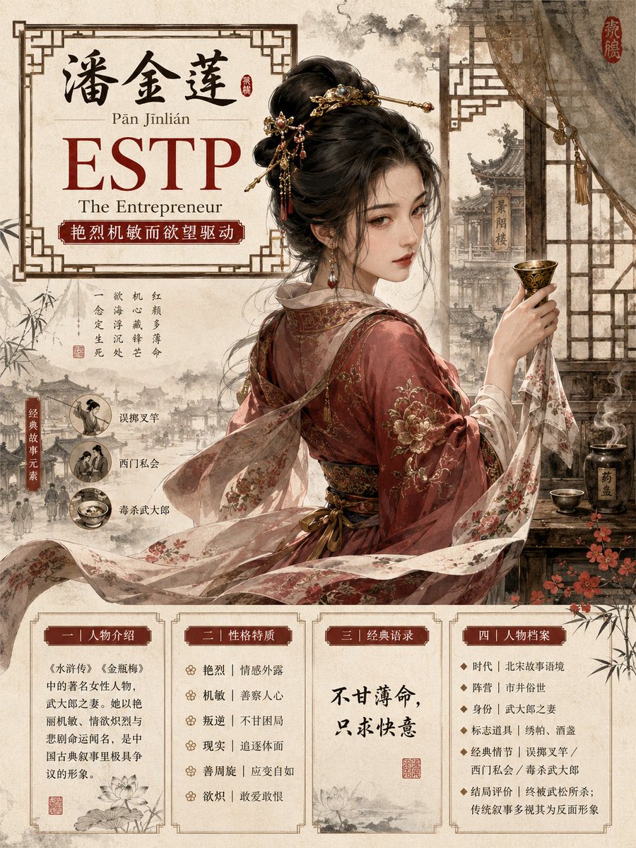 角色海报信息图赛博朋克温暖优雅