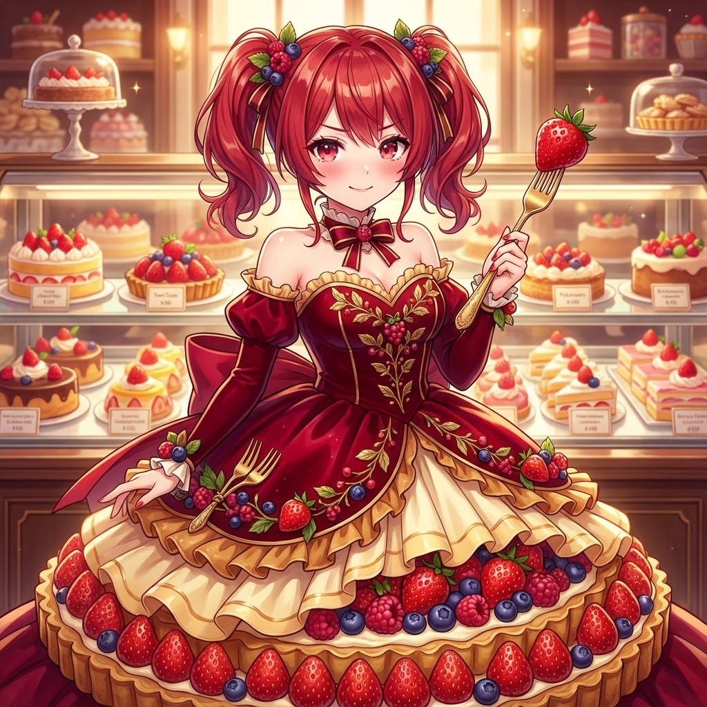 Image Conversion to Berry Tart Dress Style