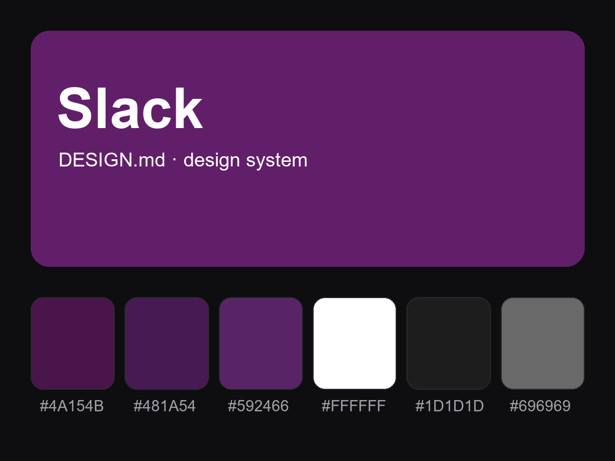 Slack Style Design System (DESIGN.md)