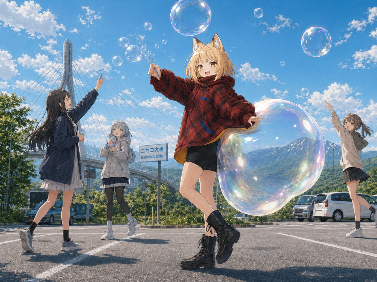 少女动漫插画山雪