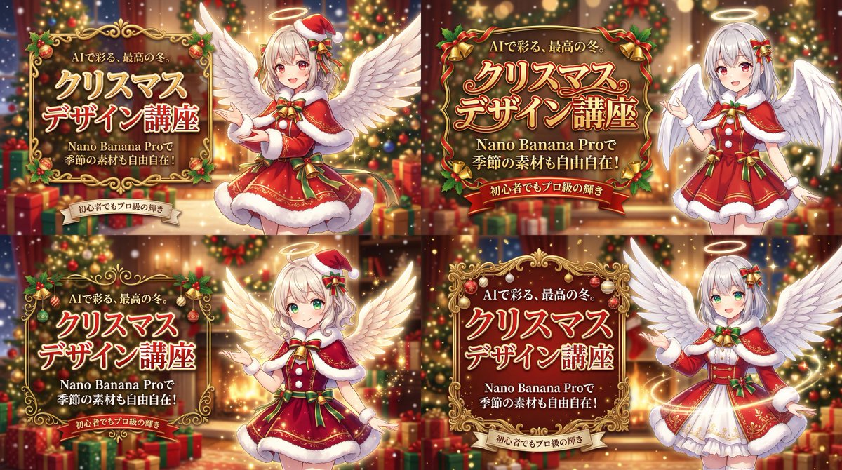 Christmas Angel Design Course Eyecatch Prompt (YAML Structure)