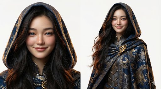 Side-by-Side Fantasy Character Design Sheet