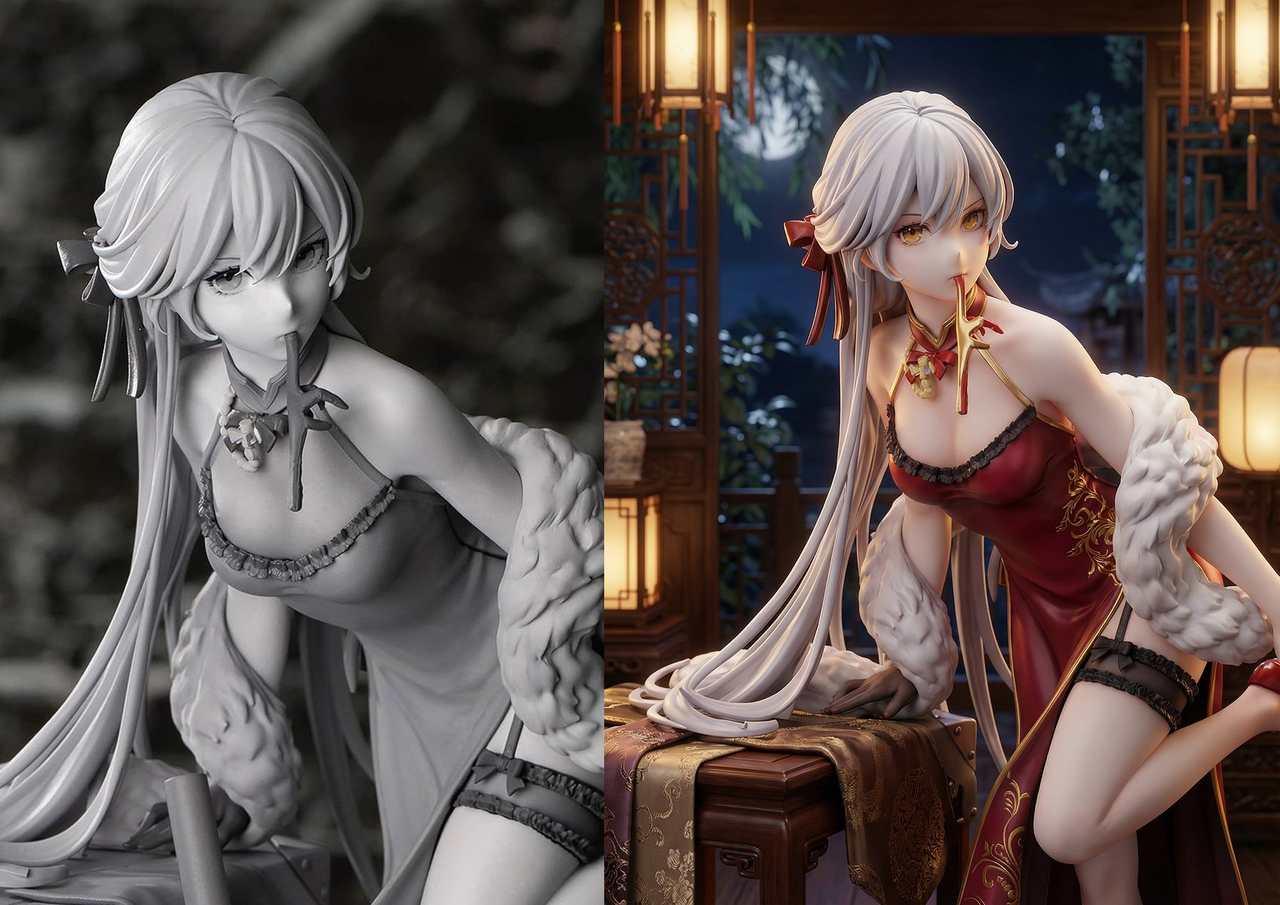 Coloring Figure Garage Kit