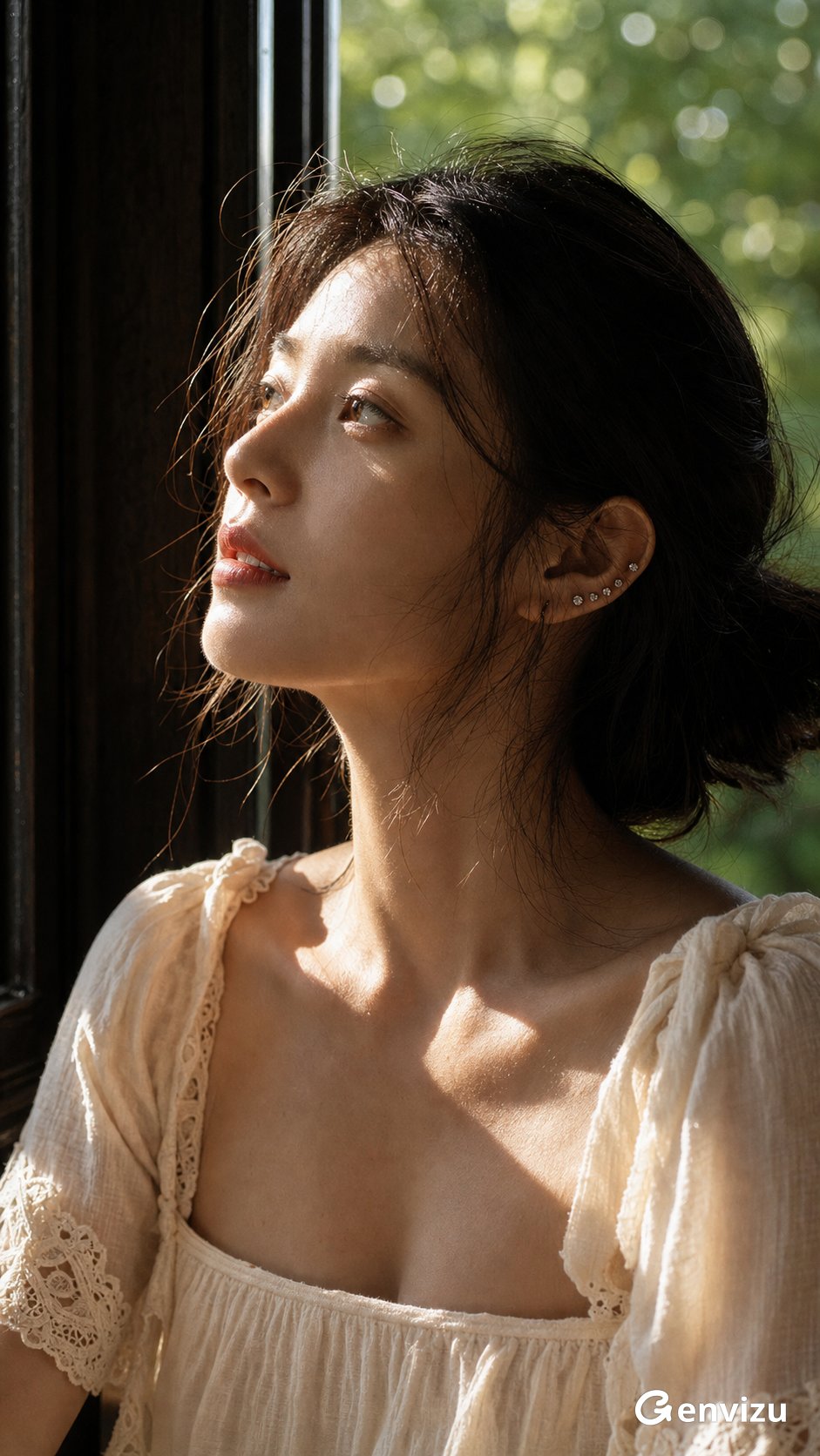 纵向写实艺术摄影女生