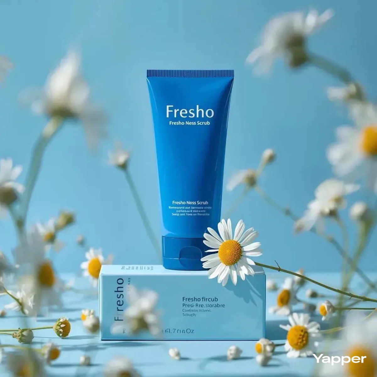 Cobalt Blue Skincare Product Photography