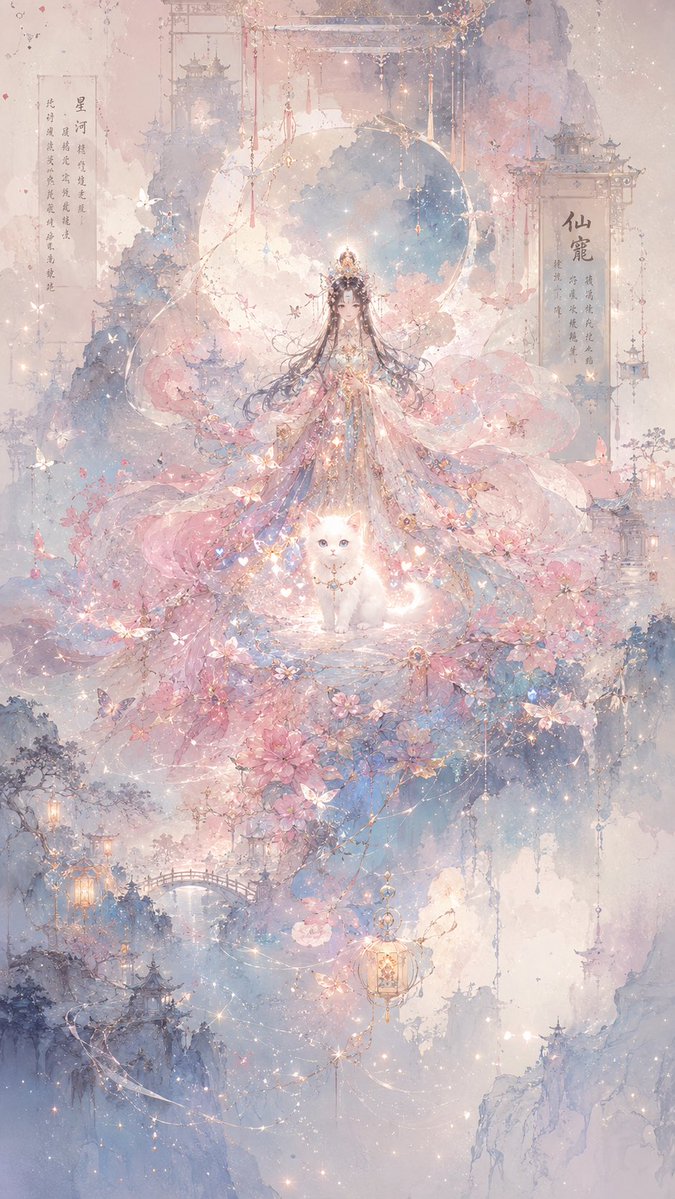 角色插画水彩梦幻温暖