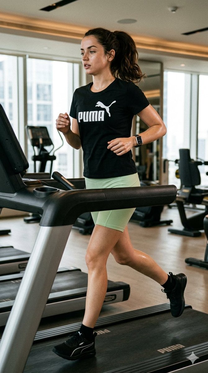 Luxury Gym Jogging Portrait