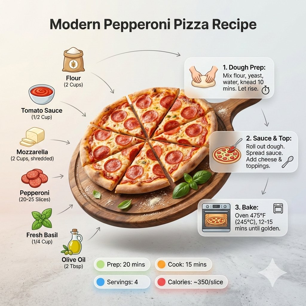 Modern Recipe Infographic Board