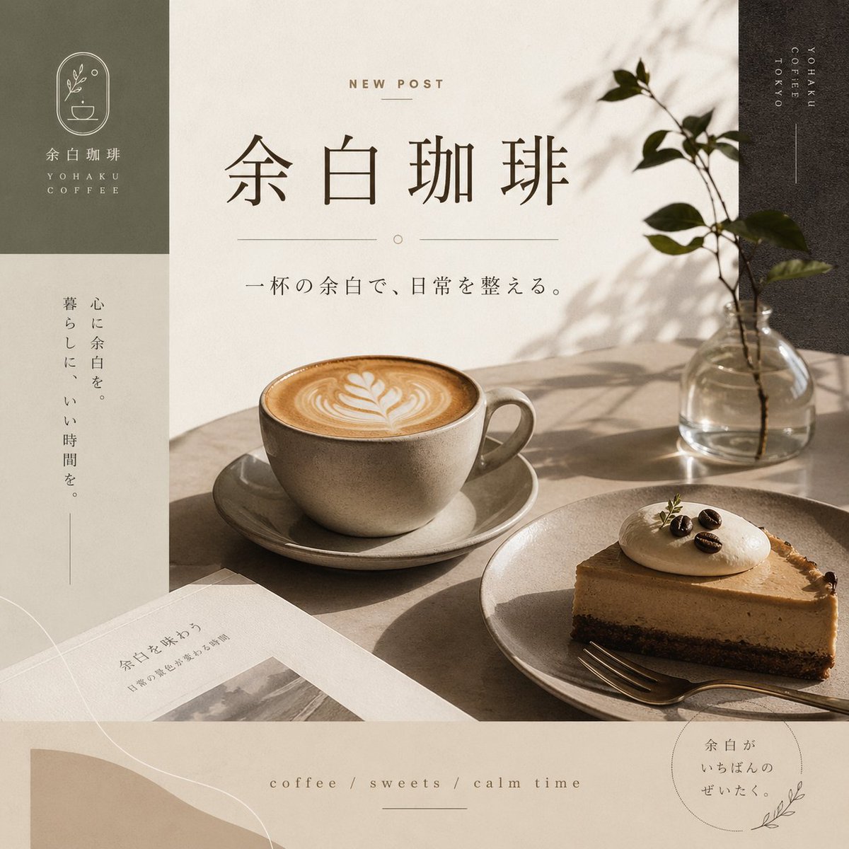 极简海报咖啡馆高级