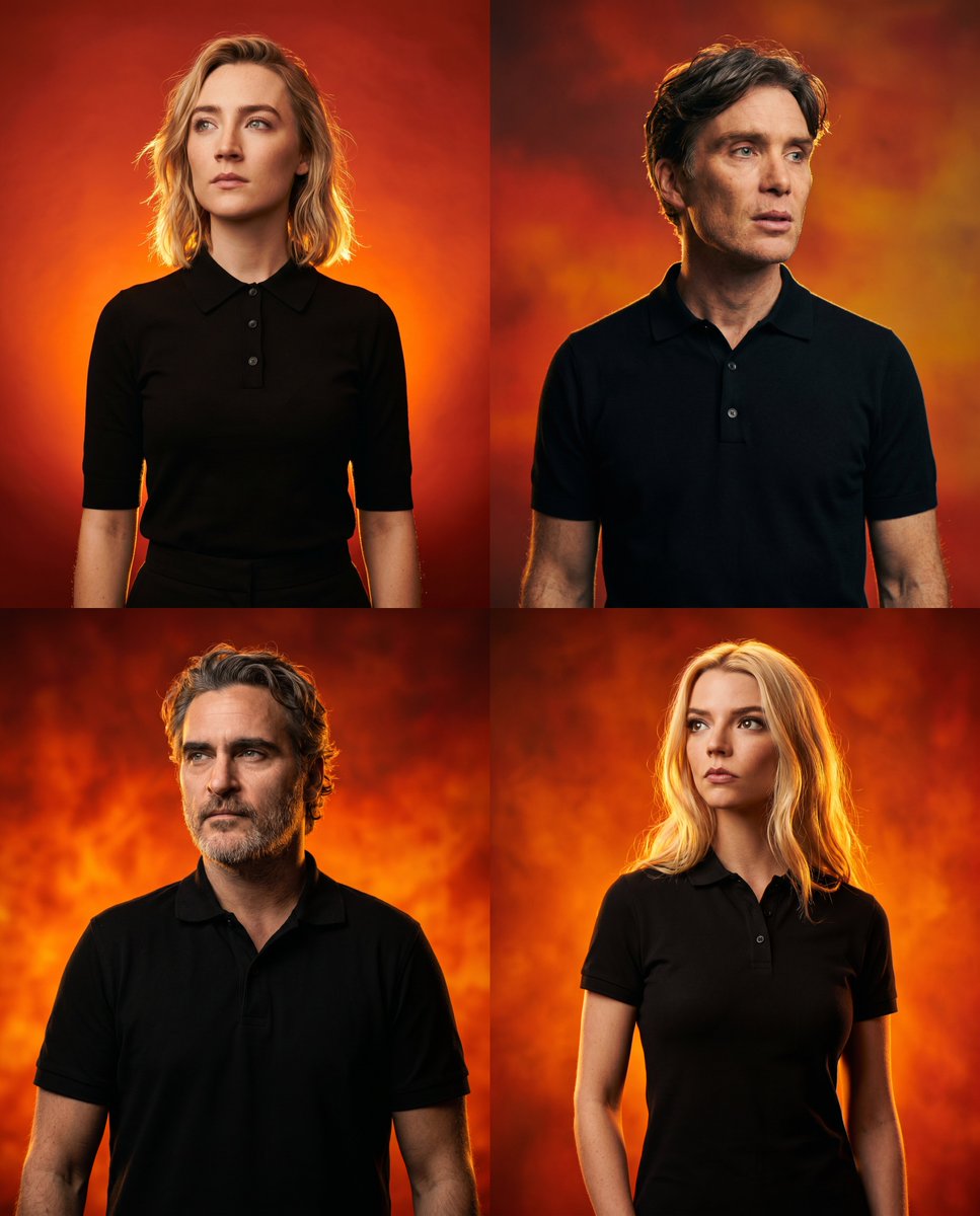 Vibrant Celebrity Studio Portrait