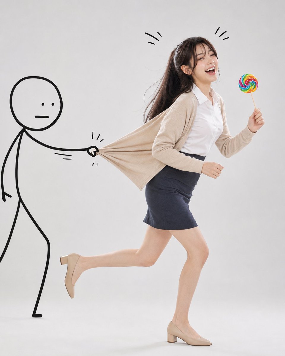 女性极简涂鸦工作室