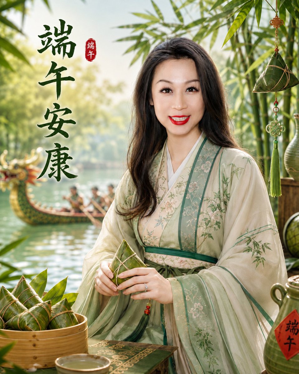 Dragon Boat Festival Portrait Greeting