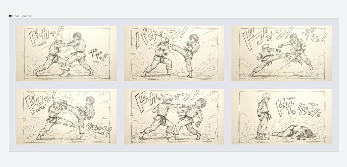 Varied Combat Scene Rough Sketch Prompt