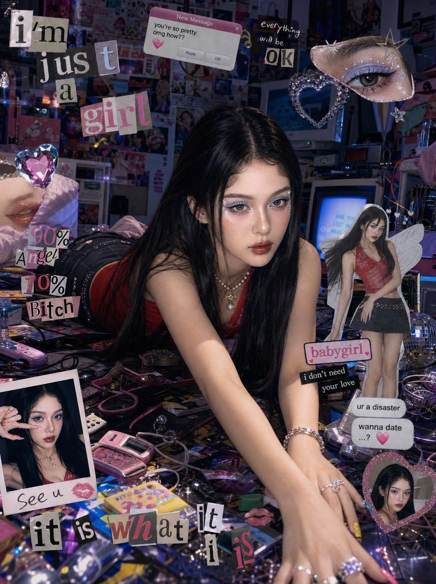 女孩电影感赛博梦幻冷调