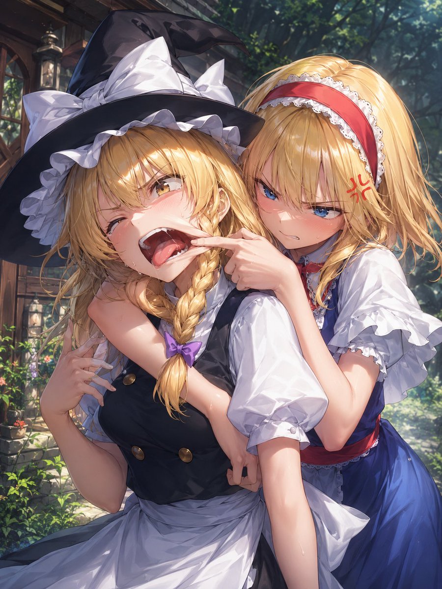 少女动漫插画森林花园可爱