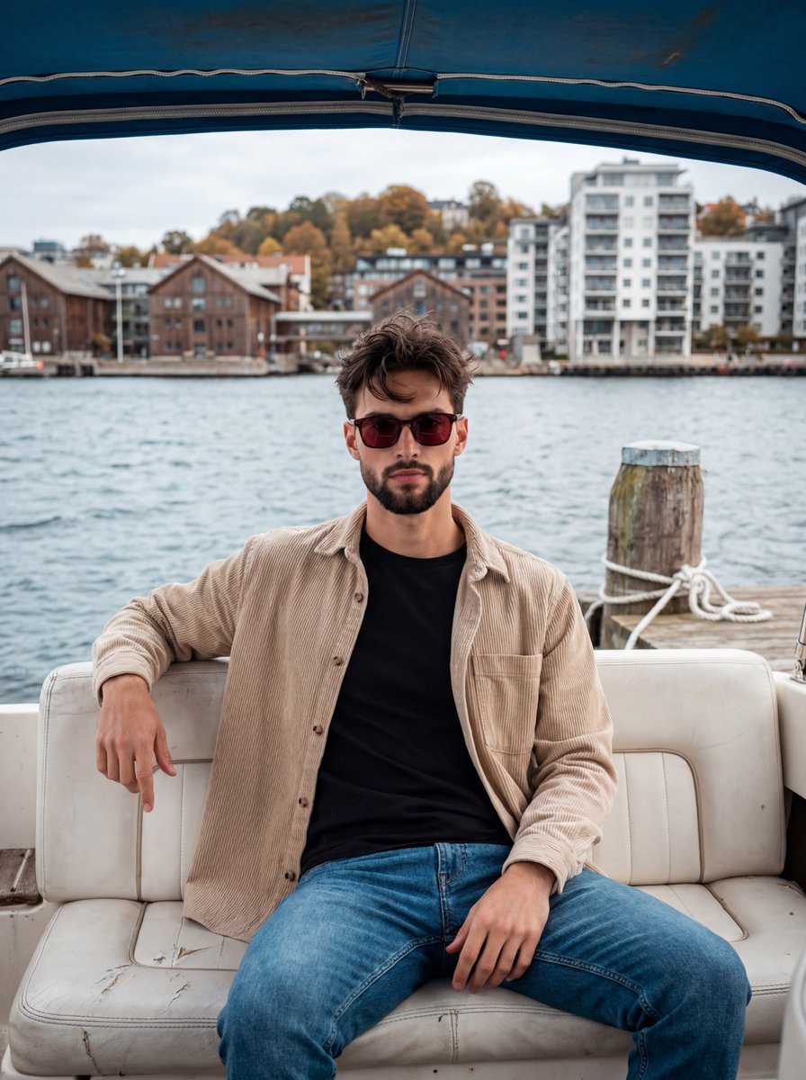 Casual Maritime Waterfront Portrait