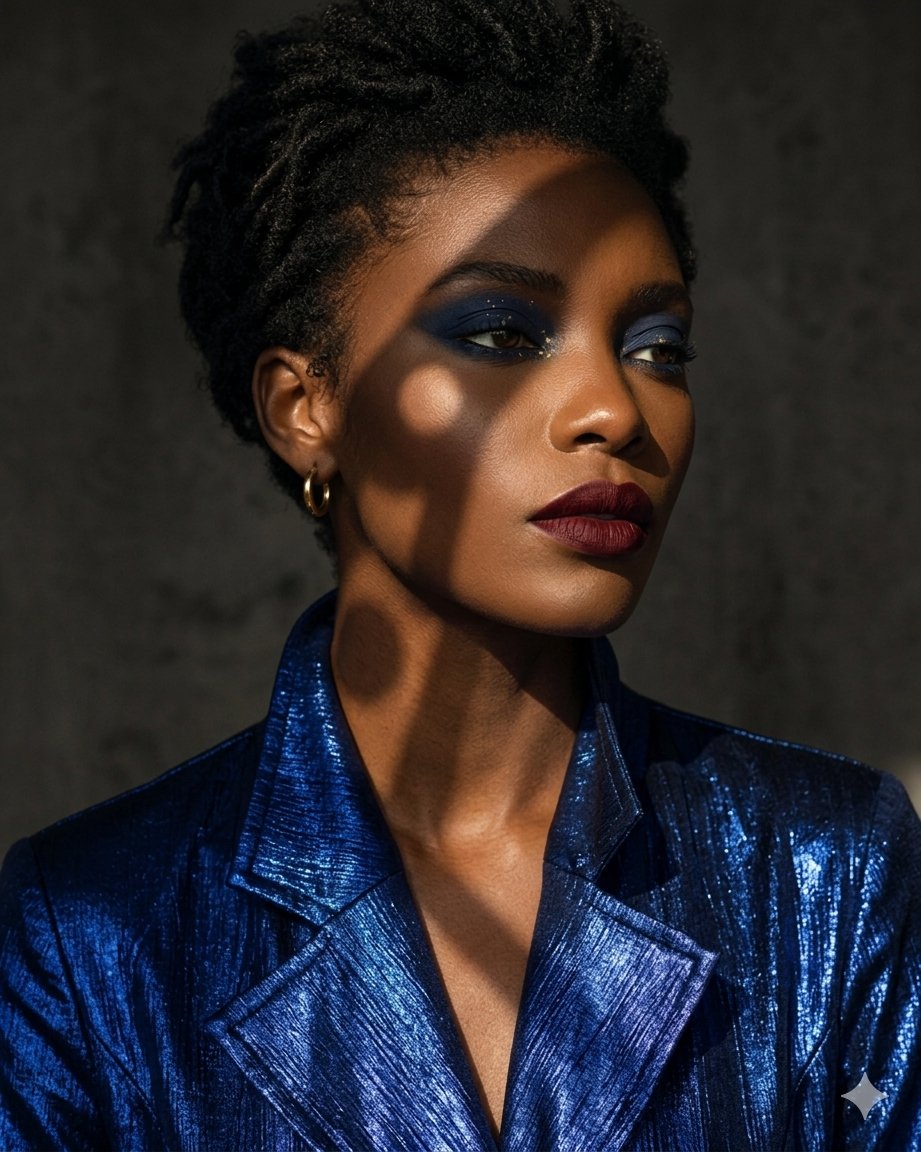 Dramatic Chiaroscuro Fashion Portrait
