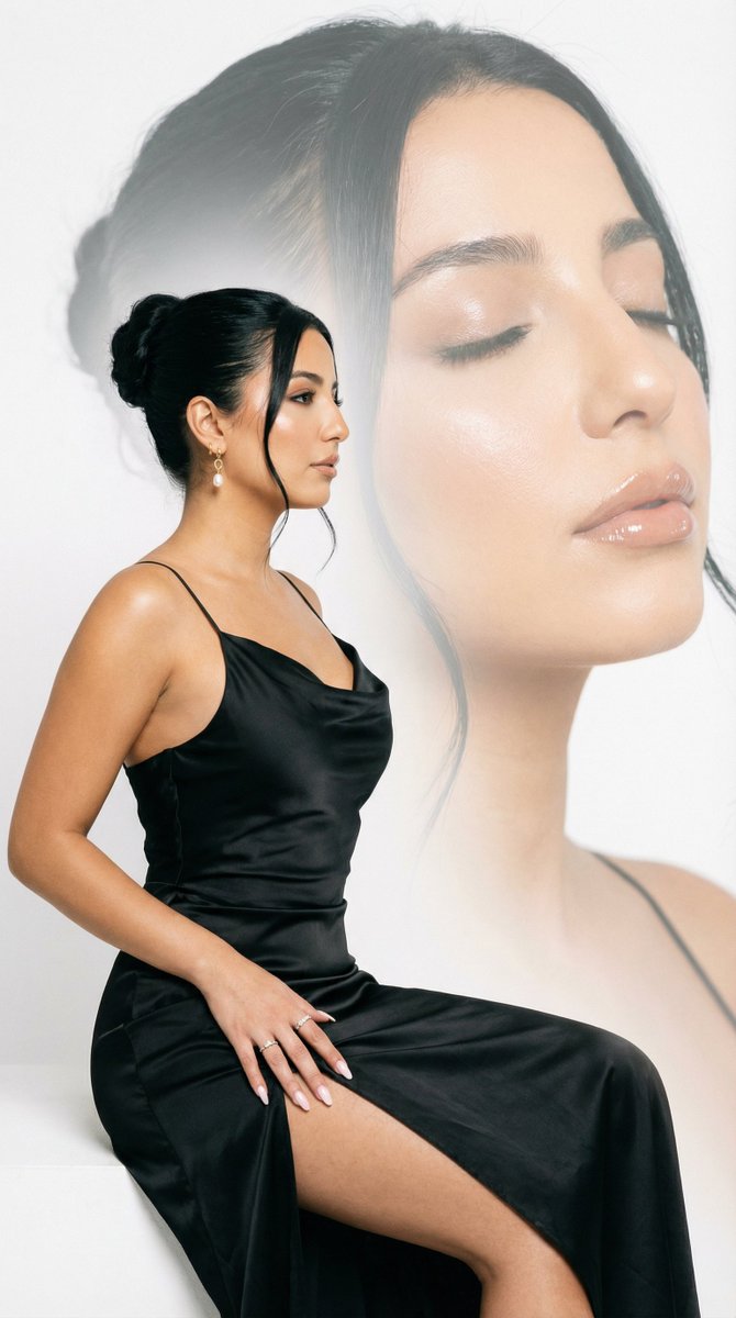 High-Fashion Double Exposure Editorial Portrait