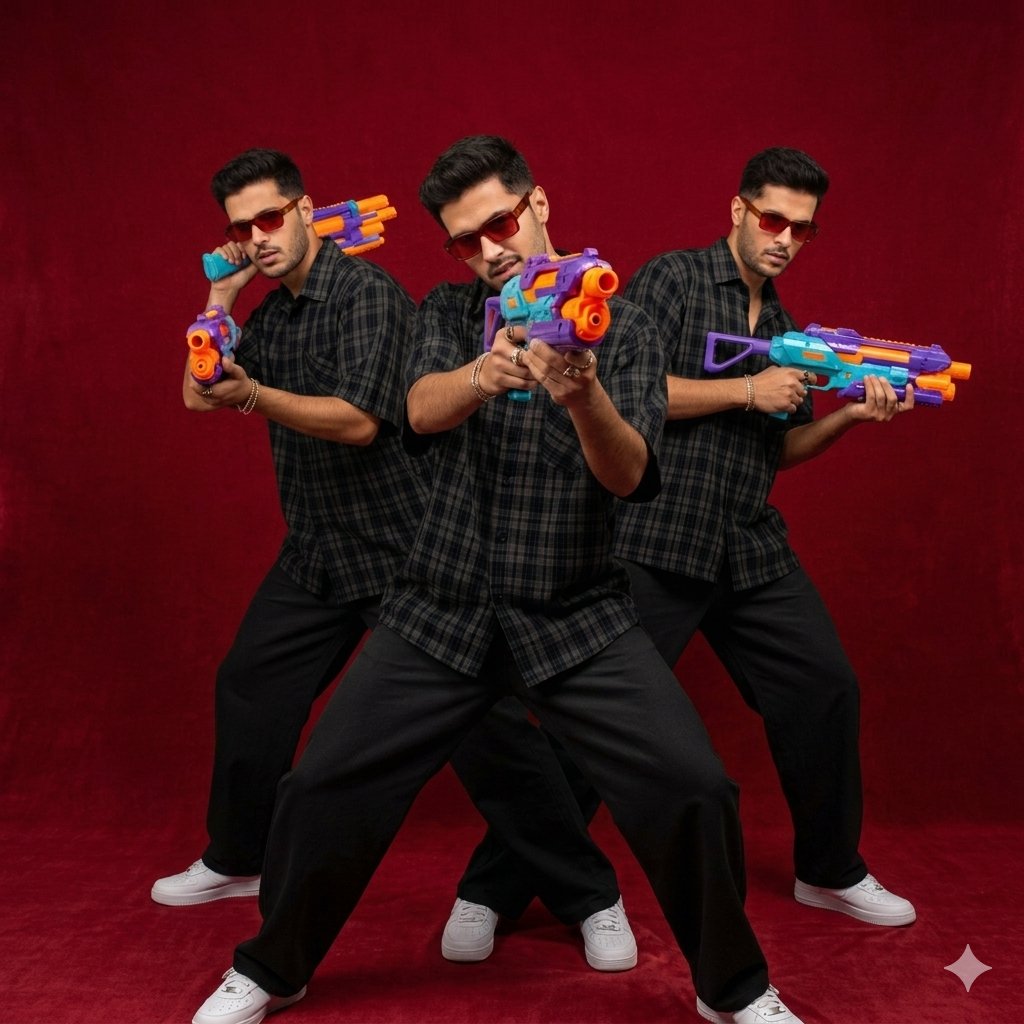 South Asian Man Clone Portrait