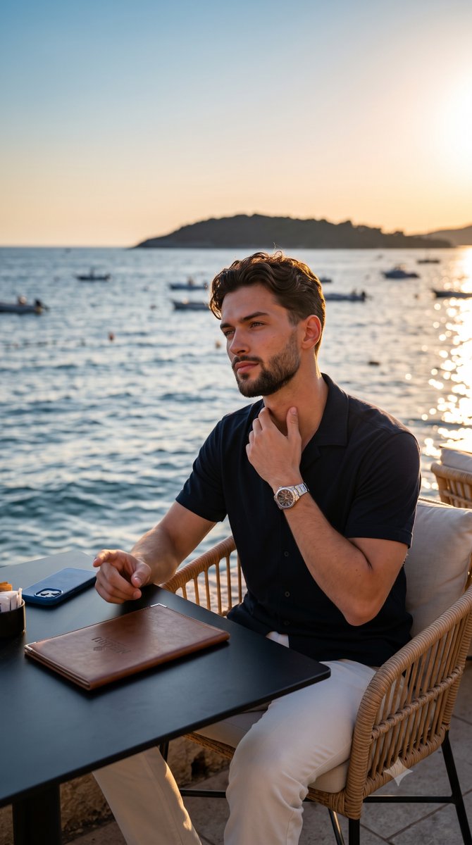 Golden Hour Candid Male Portrait