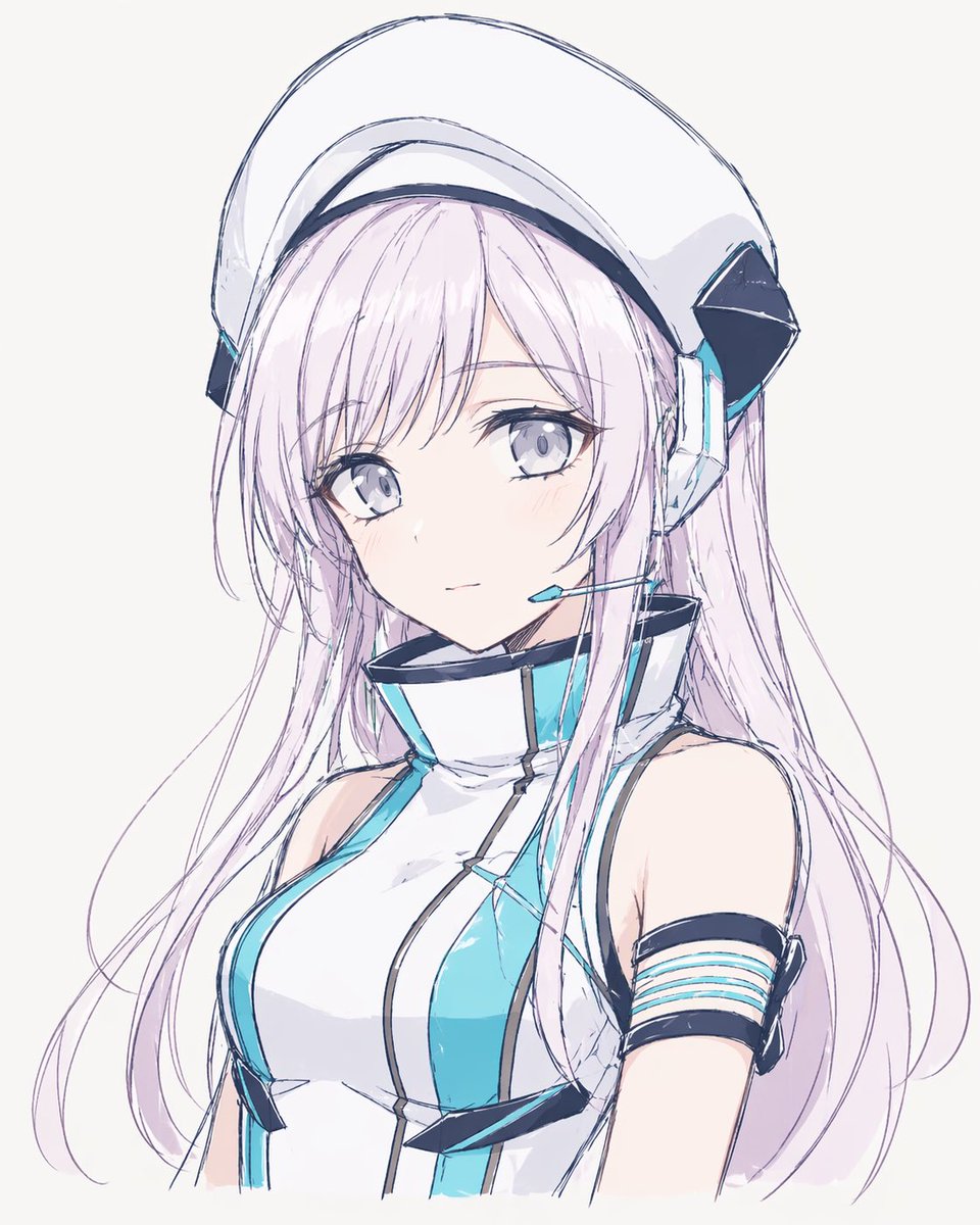 人像动漫插画未来优雅