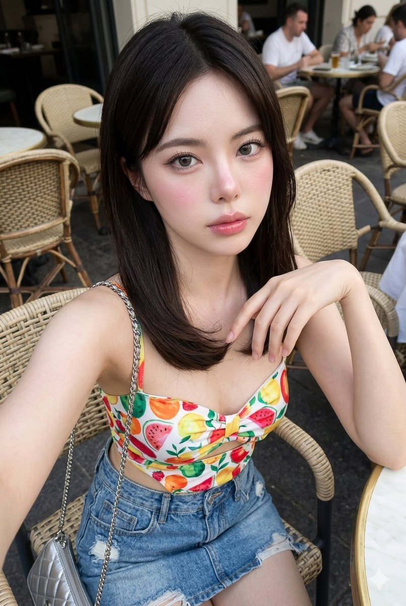 Korean Glass-Skin Cafe Portrait