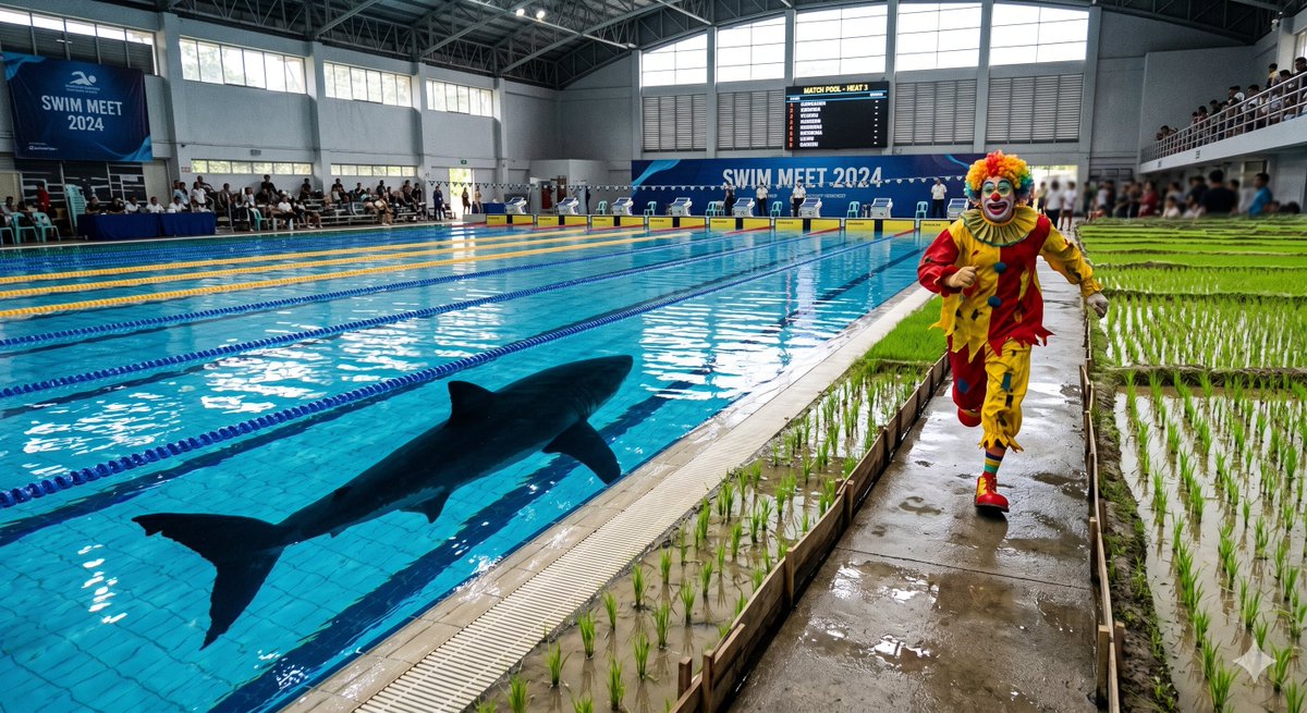 Swimming Pool vs Rice Field Comparison