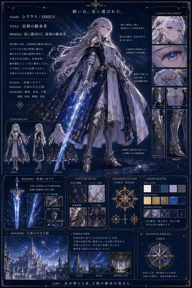 角色动漫星空城堡