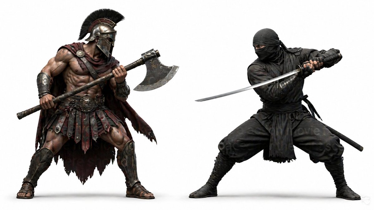 3D Gaming Character Battle Scene