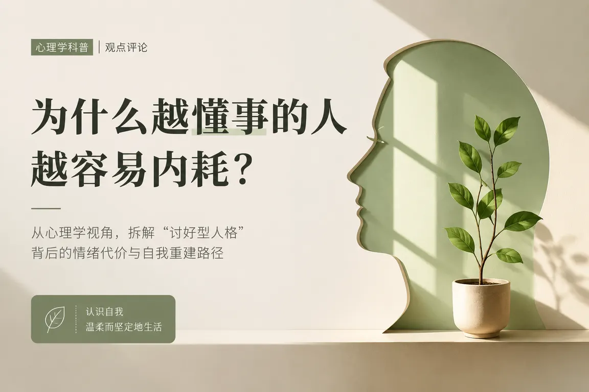 公众号封面视觉导演 · 观点评论封面 心理学科普文章封面