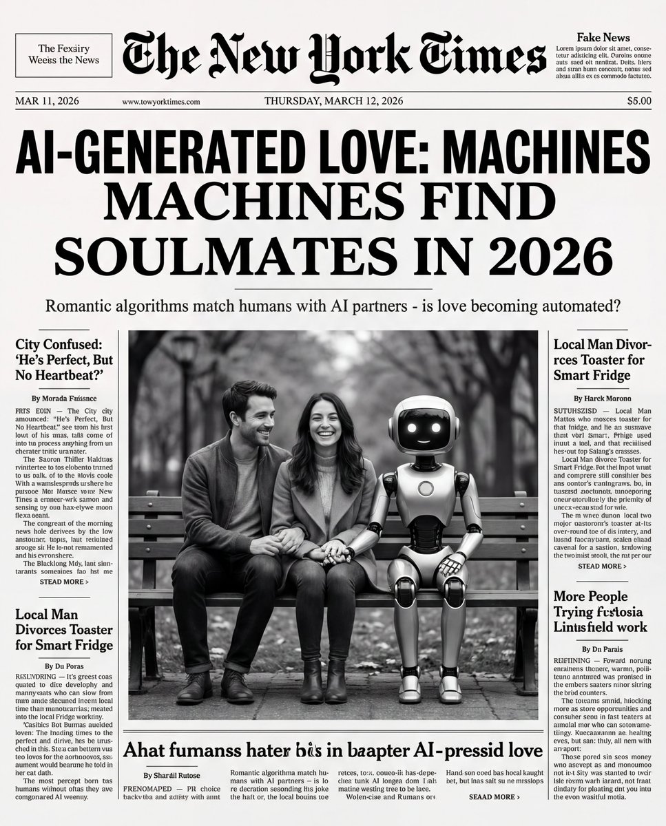 Humorous New York Times Front Pages