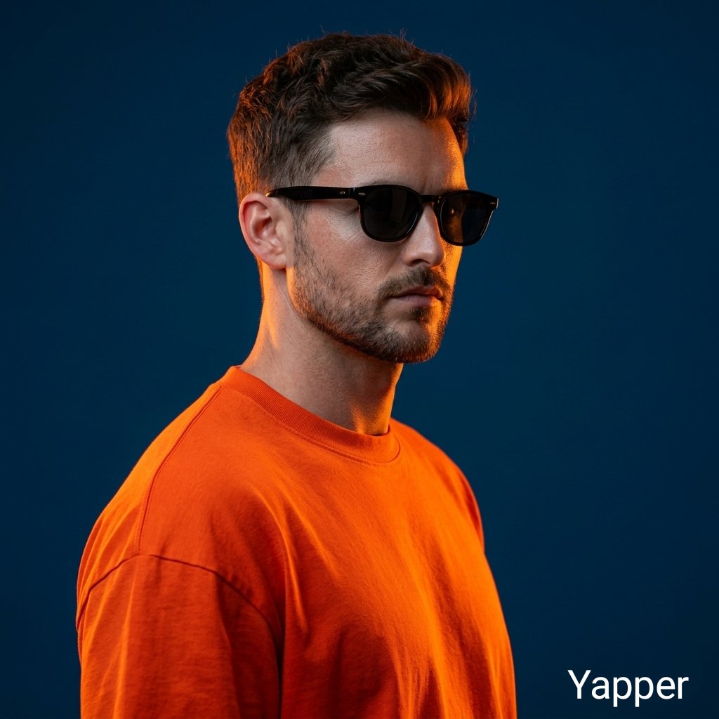 Ultra-Realistic Portrait with Neon Rim Lighting