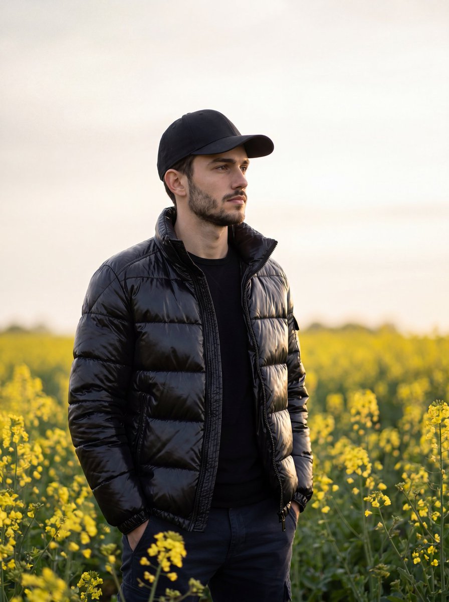 Moody Cinematic Meadow Portrait
