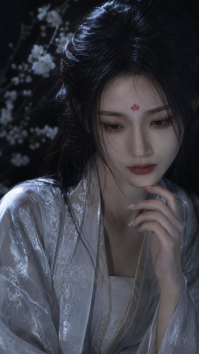 人像电影感夜景梦幻优雅