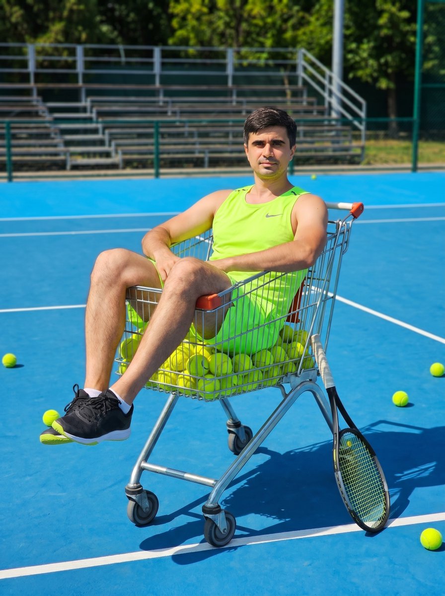 Tennis Court Lifestyle Portrait