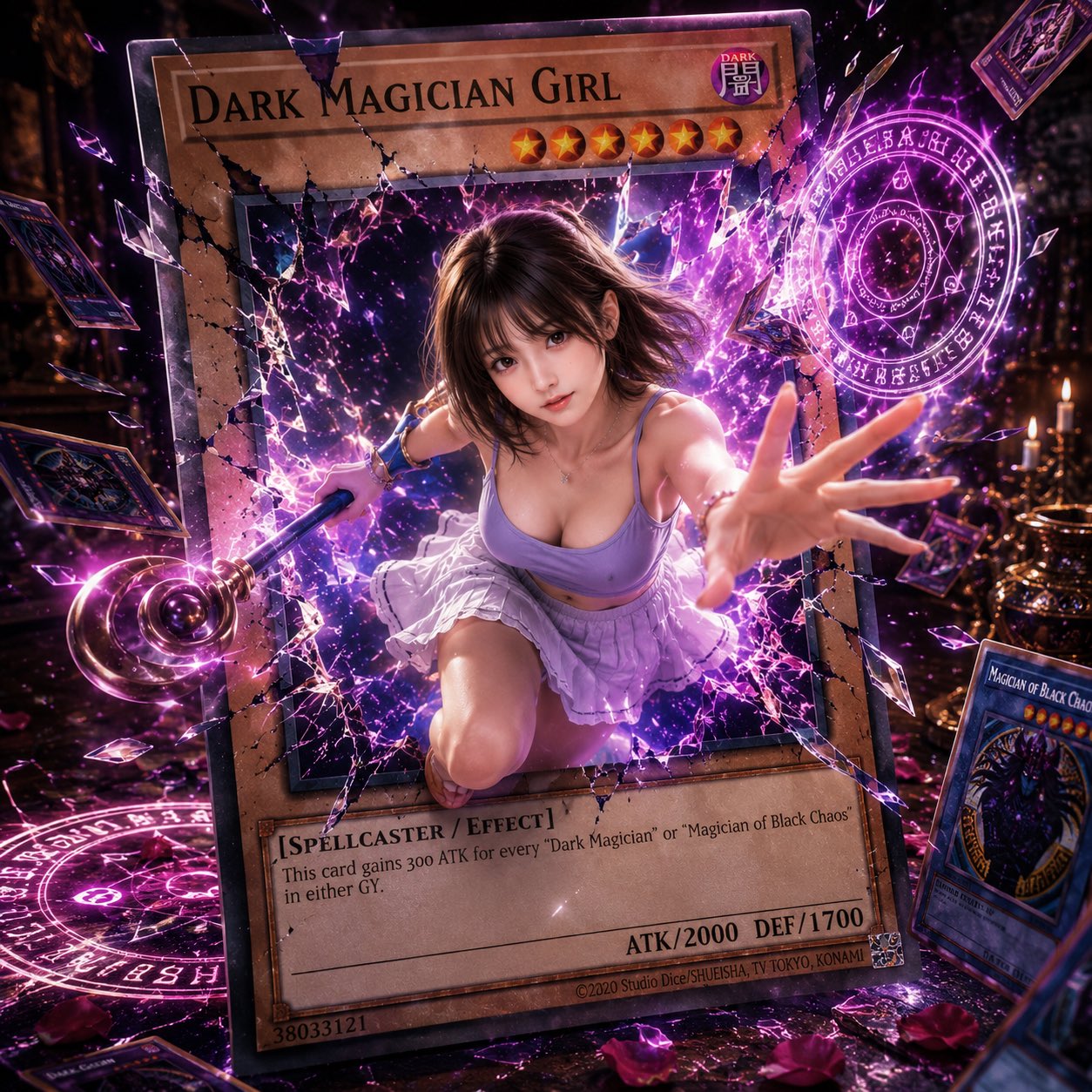 女孩电影感3D复古霓虹高级