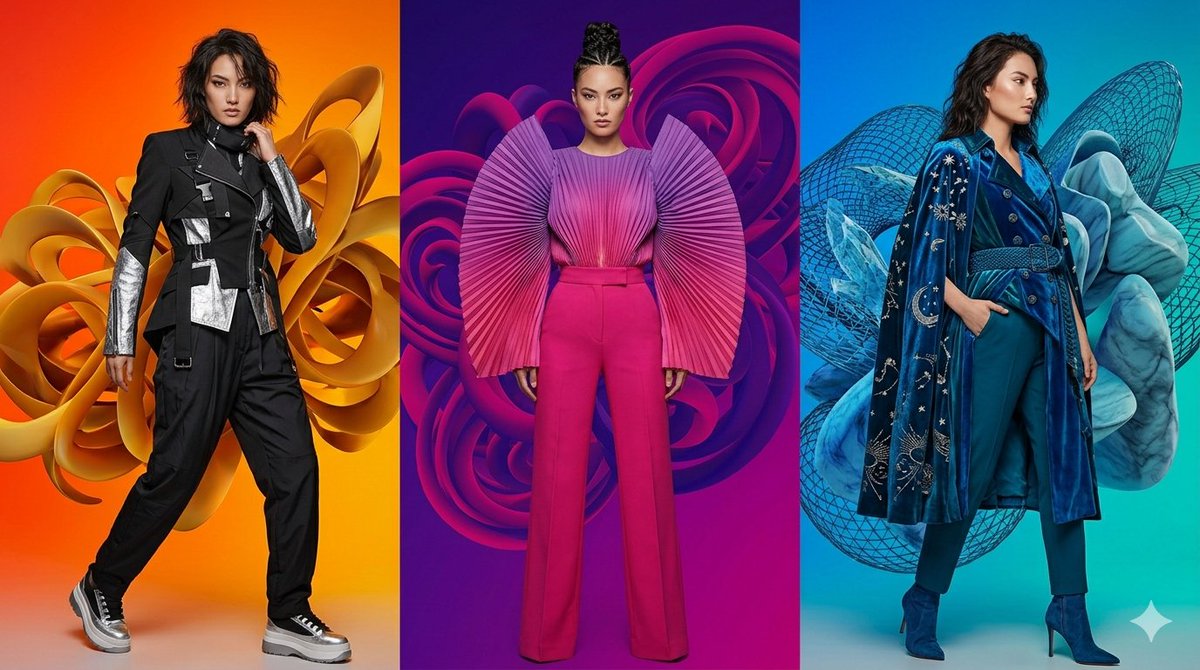 Fashion Campaign Triptych Layout
