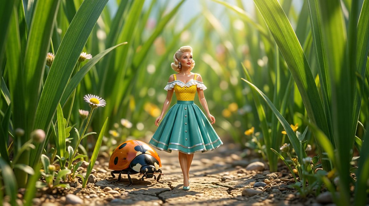 Macro Photorealistic Miniature Woman