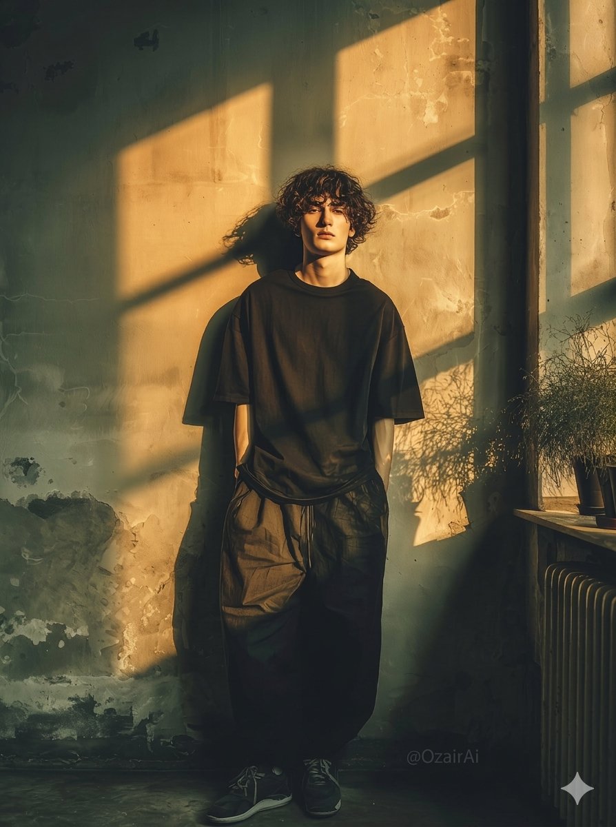 Dramatic Interior Fashion Portrait