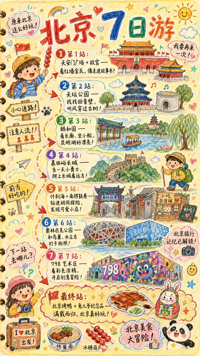 角色插画手绘城市温暖可爱