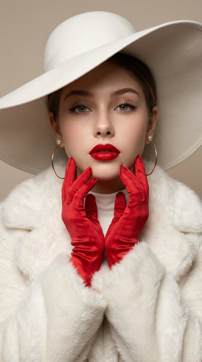 Vintage Old Hollywood Beauty Portrait