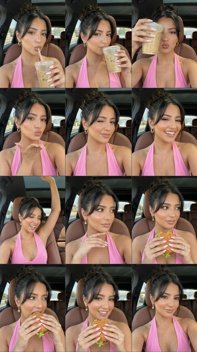 Luxury Car Selfie Collage