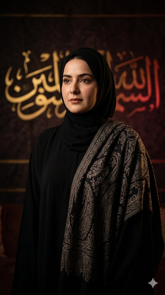 Chiaroscuro Muslim Woman Portrait