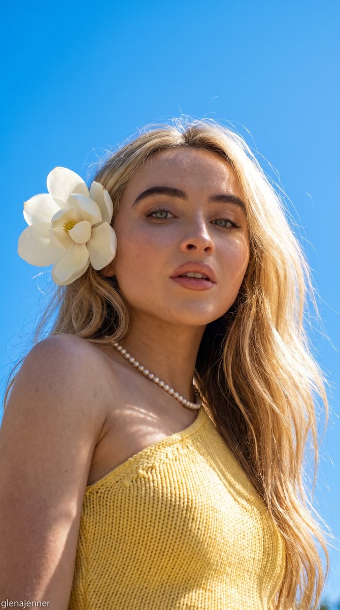 Low-Angle Summer Sky Portrait