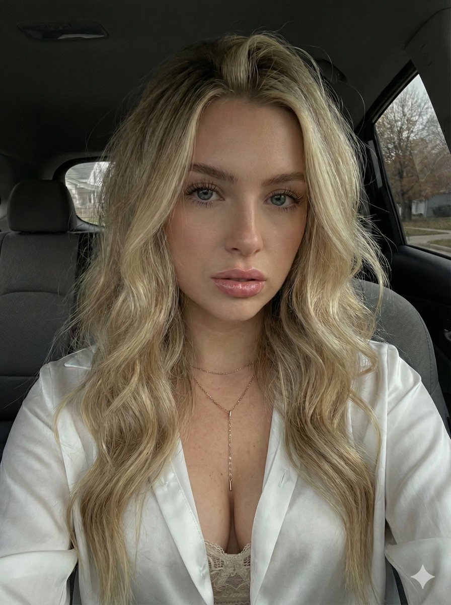Candid Car Selfie Portrait Prompt with Technical Specs