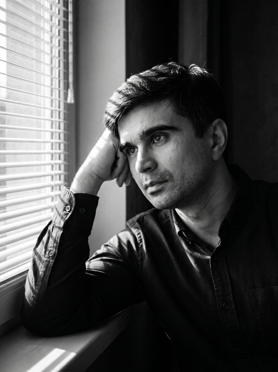Moody Black and White Portrait