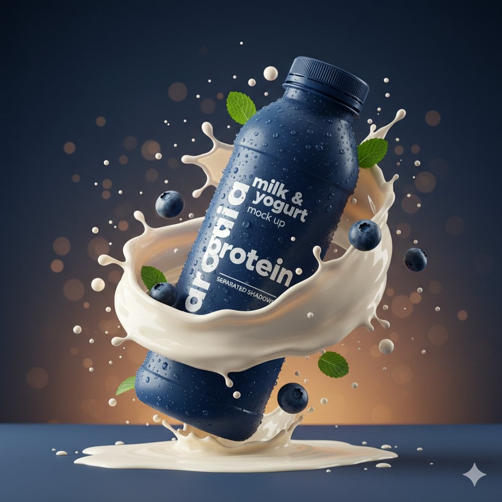 Hyper-realistic AI-edited commercial product photography