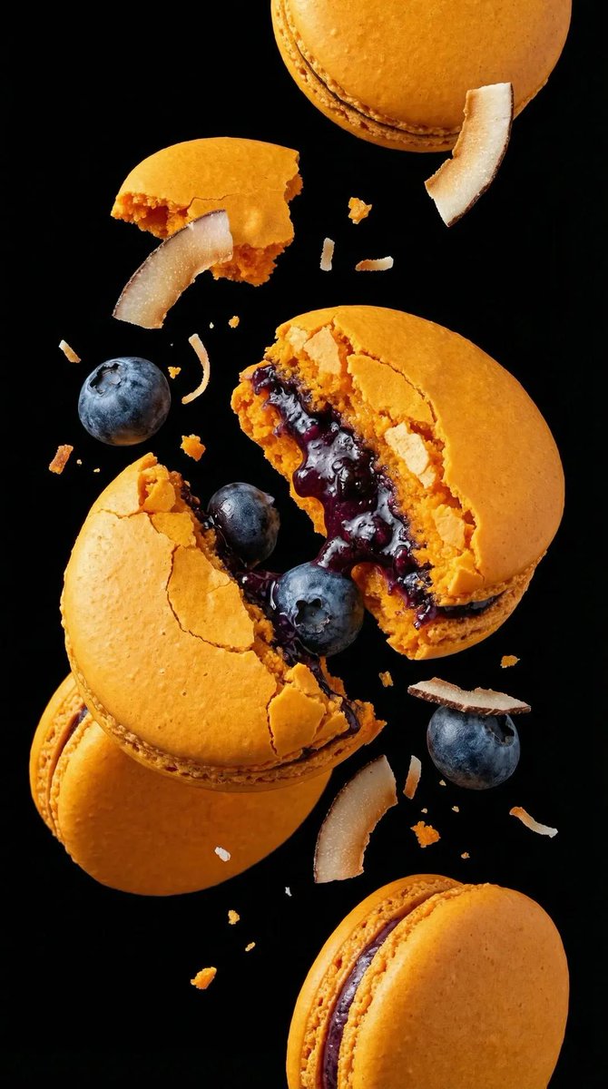 Luxury Floating Macarons Ad